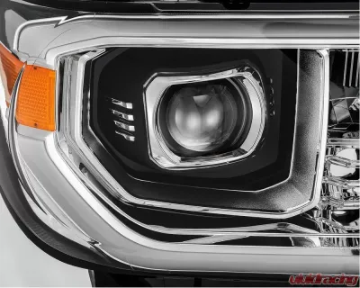 LUXX-Series LED Projector Headlights Chrome Toyota Tundra 2007-2013 AlphaRex USA - 880708