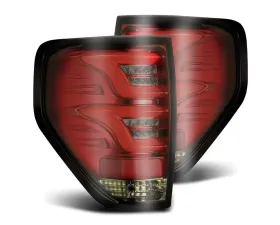 PRO-Series LED Taillights Red Smoke Ford F-150 2009-2014 AlphaRex USA