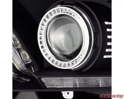 AlphaRex USA PRO-Series Halogen Projector Headlights Black for Ford Mustang 2010-2014 - 880110