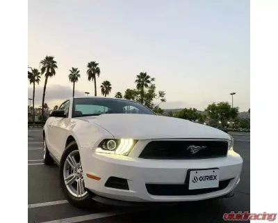 AlphaRex USA PRO-Series Halogen Projector Headlights Black for Ford Mustang 2010-2014 - 880110