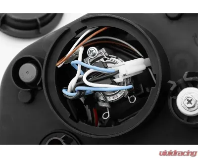 AlphaRex USA PRO-Series Halogen Projector Headlights Black for Ford Mustang 2010-2014 - 880110