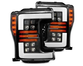 NOVA-Series Jet Black LED Projector Headlights Ford F250 | F350 Super Duty 2017-2019 AlphaRex USA