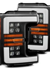 NOVA-Series LED Projector Headlights Black Ford F-250 | F-350 | F-450 | F-550 2017-2019 AlphaRex USA                                     - 880102 - Image 11
