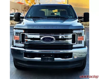 NOVA-Series LED Projector Headlights Black Ford F-250 | F-350 | F-450 | F-550 2017-2019 AlphaRex USA - 880102