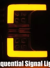 NOVA-Series LED Projector Headlights Black Ford F-250 | F-350 | F-450 | F-550 2017-2019 AlphaRex USA                                     - 880102 - Image 5