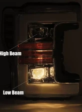 AlphaRex USA PRO-Series Halogen Projector Headlights Black for Ford Super Duty 2017-2019                                     - 880106 - Image 5