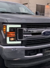 AlphaRex USA PRO-Series Halogen Projector Headlights Black for Ford Super Duty 2017-2019                                     - 880106 - Image 7