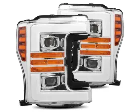 AlphaRex USA PRO-Series Halogen Projector Headlights Chrome for 2017-2019 Ford Super Duty