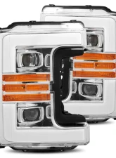 AlphaRex USA PRO-Series Halogen Projector Headlights Chrome for 2017-2019 Ford Super Duty                                     - 8801071 - Image 8