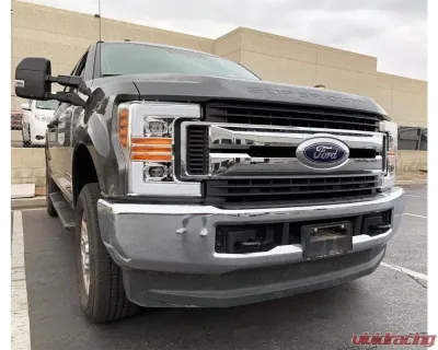 AlphaRex USA PRO-Series Halogen Projector Headlights Chrome for 2017-2019 Ford Super Duty - 8801071