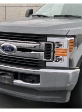 AlphaRex USA PRO-Series Halogen Projector Headlights Chrome for 2017-2019 Ford Super Duty                                     - 8801071 - Image 8