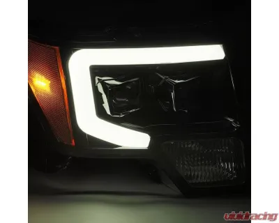 PRO-Series Halogen Projector Headlights Jet Black Ford F-150 2009-2014 AlphaRex USA - 880116