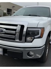 PRO-Series Halogen Projector Headlights Jet Black Ford F-150 2009-2014 AlphaRex USA                                     - 880116 - Image 4