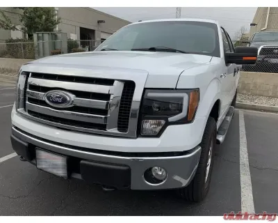 PRO-Series Halogen Projector Headlights Jet Black Ford F-150 2009-2014 AlphaRex USA - 880116