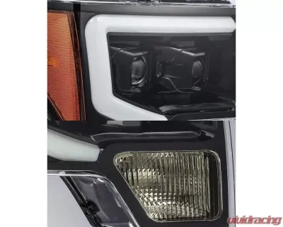 PRO-Series Halogen Projector Headlights Jet Black Ford F-150 2009-2014 AlphaRex USA - 880116