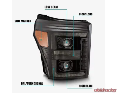 LUXX-Series Headlights (Alpha-Black) AlphaRex USA - 880143