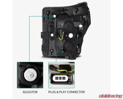 LUXX-Series Headlights (Alpha-Black) AlphaRex USA - 880143