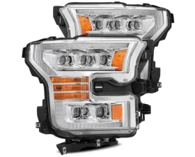 NOVA-Series LED Projector Headlights Chrome Ford F-150 2015-2017 | Raptor 2017-2020 AlphaRex USA