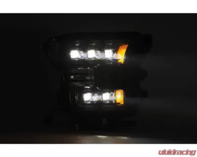 AlphaRex USA NOVA-Series LED Projector Headlights Chrome for Ford F-150 2015-2017, Raptor 2017-2020 - 880151