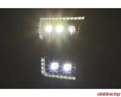 AlphaRex USA NOVA-Series LED Projector Headlights Chrome for Ford F-150 2015-2017, Raptor 2017-2020 - 880151