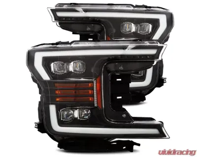 NOVA-Series Led Projector Headlights Jet Black Ford F-150 2018-2020 Alpharex - 880180