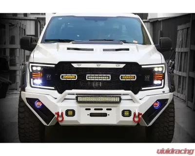 NOVA-Series Led Projector Headlights Jet Black Ford F-150 2018-2020 Alpharex - 880180