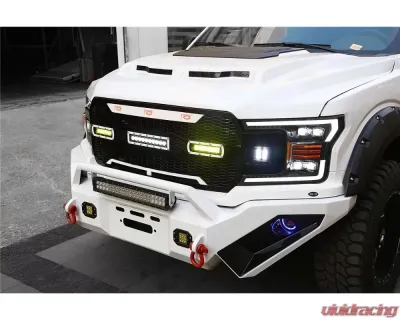 NOVA-Series Led Projector Headlights Jet Black Ford F-150 2018-2020 Alpharex - 880180