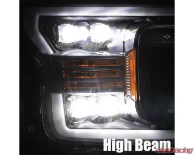 NOVA-Series Led Projector Headlights Jet Black Ford F-150 2018-2020 Alpharex - 880180