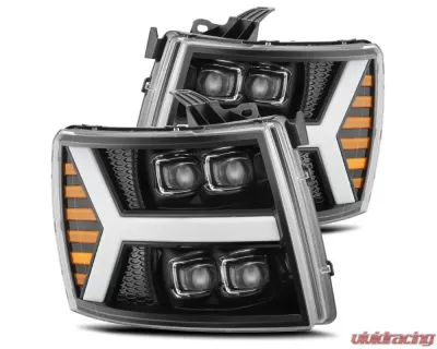 NOVA-Series Headlights (Jet Black) AlphaRex USA - 880208