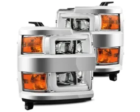 NOVA-Series LED Projector Headlights Black Chevrolet Silverado 1500 | 2500 | 3500 2007-2013 AlphaRex USA