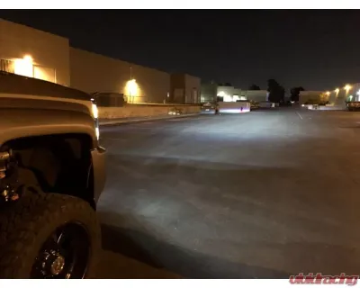 NOVA-Series LED Projector Headlights Jet Black w/ Black Grill Insert Chevrolet Silverado 2500 | 3500 2015-2019 AlphaRex USA - 880217