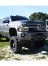 NOVA-Series LED Projector Headlights Jet Black w/ Black Grill Insert Chevrolet Silverado 2500 | 3500 2015-2019 AlphaRex USA                                     - 880217 - Image 10