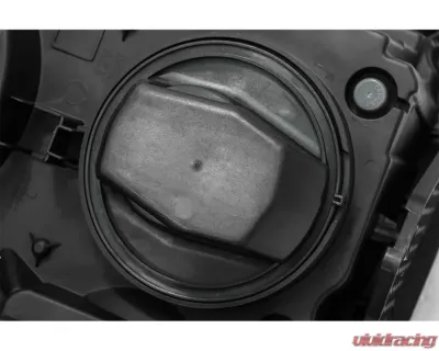 NOVA-Series LED Projector Headlights Black w/ Chrome Grill Insert Chevrolet Silverado 2500 | 3500 2015-2019 AlphaRex USA - 880218