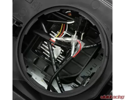 NOVA-Series LED Projector Headlights Black w/ Chrome Grill Insert Chevrolet Silverado 2500 | 3500 2015-2019 AlphaRex USA - 880218