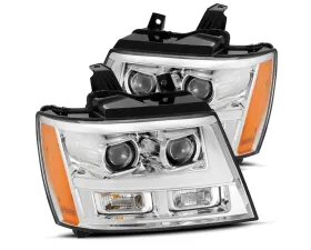 PRO-Series Halogen Projector Headlights Chrome Chevrolet Tahoe 2007-2013 AlphaRex USA
