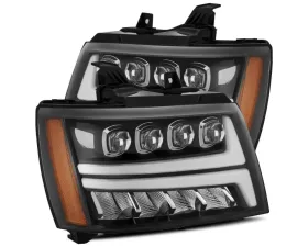 NOVA-Series Jet Black LED Projector Headlights Chevrolet Tahoe 2007-2013 AlphaRex USA