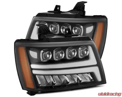 NOVA-Series Jet Black LED Projector Headlights Chevrolet Tahoe 2007-2013 AlphaRex USA - 880287