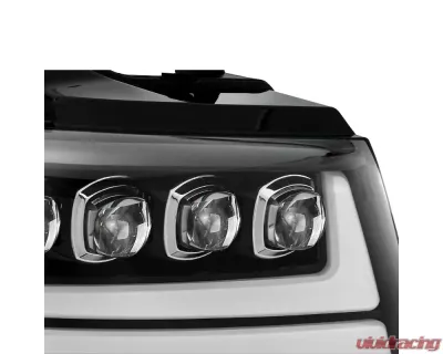 NOVA-Series Jet Black LED Projector Headlights Chevrolet Tahoe 2007-2013 AlphaRex USA - 880287