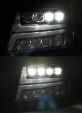 NOVA-Series Jet Black LED Projector Headlights Chevrolet Tahoe 2007-2013 AlphaRex USA                                     - 880287 - Image 4