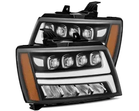 NOVA-Series LED Projector Headlights Black Chevrolet Tahoe 2007-2013 AlphaRex USA