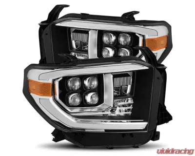 NOVA-Series LED Projector Headlights Black Toyota Tundra 2014-2021 AlphaRex USA - 880773