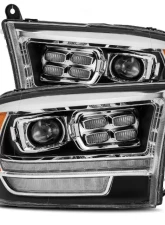 LUXX-Series LED Projector Headlights Black Dodge Ram 2009-2018 AlphaRex USA                                     - 880522 - Image 10