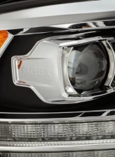 LUXX-Series LED Projector Headlights Black Dodge Ram 2009-2018 AlphaRex USA                                     - 880522 - Image 3