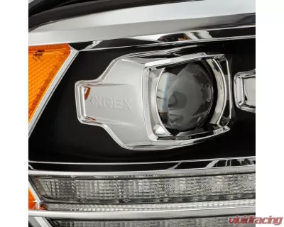 LUXX-Series LED Projector Headlights Black Dodge Ram 2009-2018 AlphaRex USA - 880522