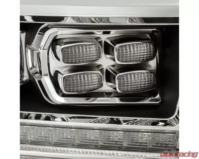 LUXX-Series LED Projector Headlights Black Dodge Ram 2009-2018 AlphaRex USA - 880522