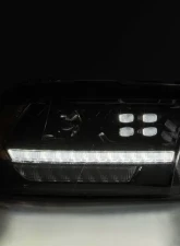 LUXX-Series LED Projector Headlights Black Dodge Ram 2009-2018 AlphaRex USA                                     - 880522 - Image 6