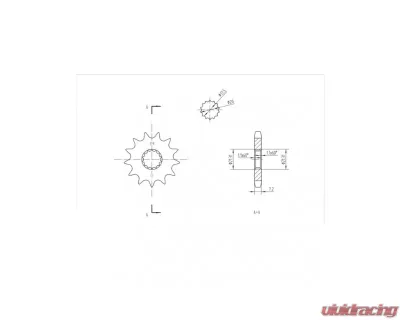 Bikemaster Front Sprocket 428 13t Yamaha - 130 558 13