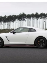 N-Tune Side Skirts Gloss Nissan Carbon Fiber GTR R35 2009-2021                                     - N100-1002 - Image 4