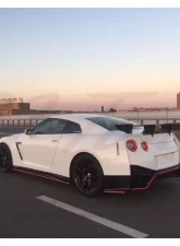 N-Tune Side Skirts Gloss Nissan Carbon Fiber GTR R35 2009-2021                                     - N100-1002 - Image 5