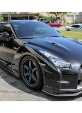 N-Tune Side Skirts Gloss Nissan Carbon Fiber GTR R35 2009-2021                                     - N100-1002 - Image 7